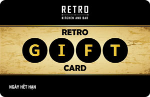 Retro kitchen and bar Danang gift card