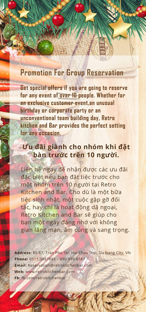 Retro Kitchen Danang Group promotion and Events