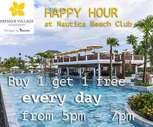 Premier village resort danang happy hour at nautica beach club